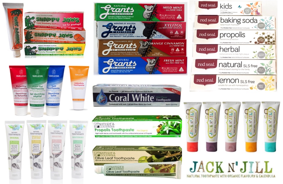 Safe-Toothpastes-Red-Seal-Weleda-Grants-JackNJill-Natural
